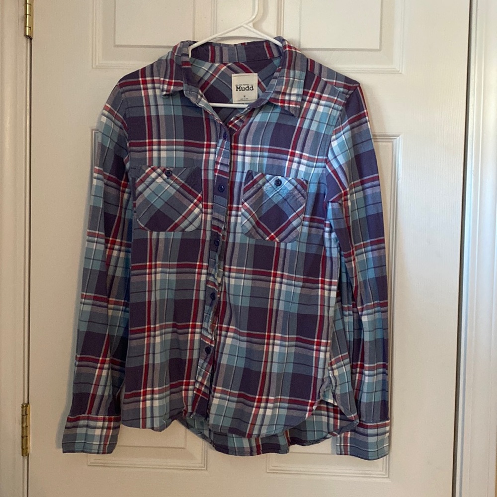 Medium Mudd Button Down Plaid Flannel